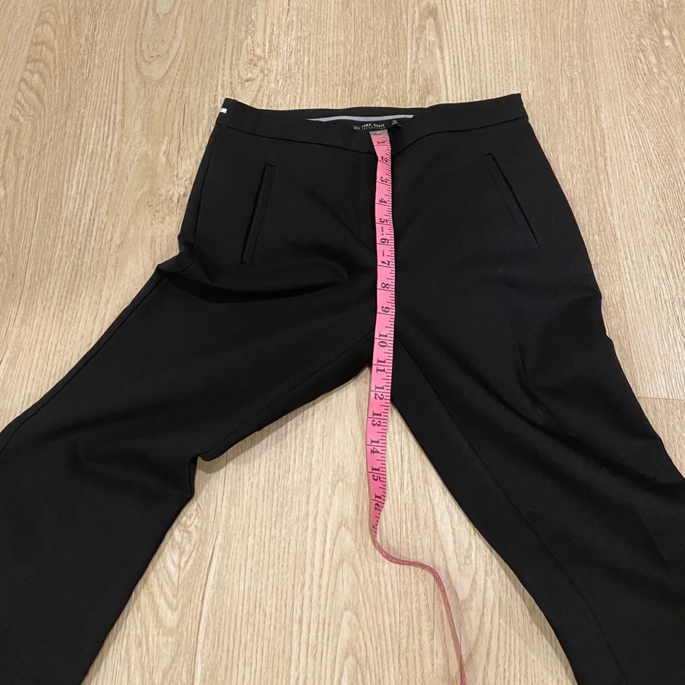 Zara Basic Collection Cropped Flat Front Stripe T… - image 8